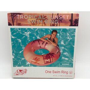 Tropical Sunset Swim Ring 47" Inflatable Pool Float For Ages 12+ By Bestway